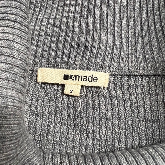 ⭐️ LAmade Revolve Grey Fishermen’s Knit Wool Cashmere Blend Long Sleeve Sweater - Picture 5 of 6